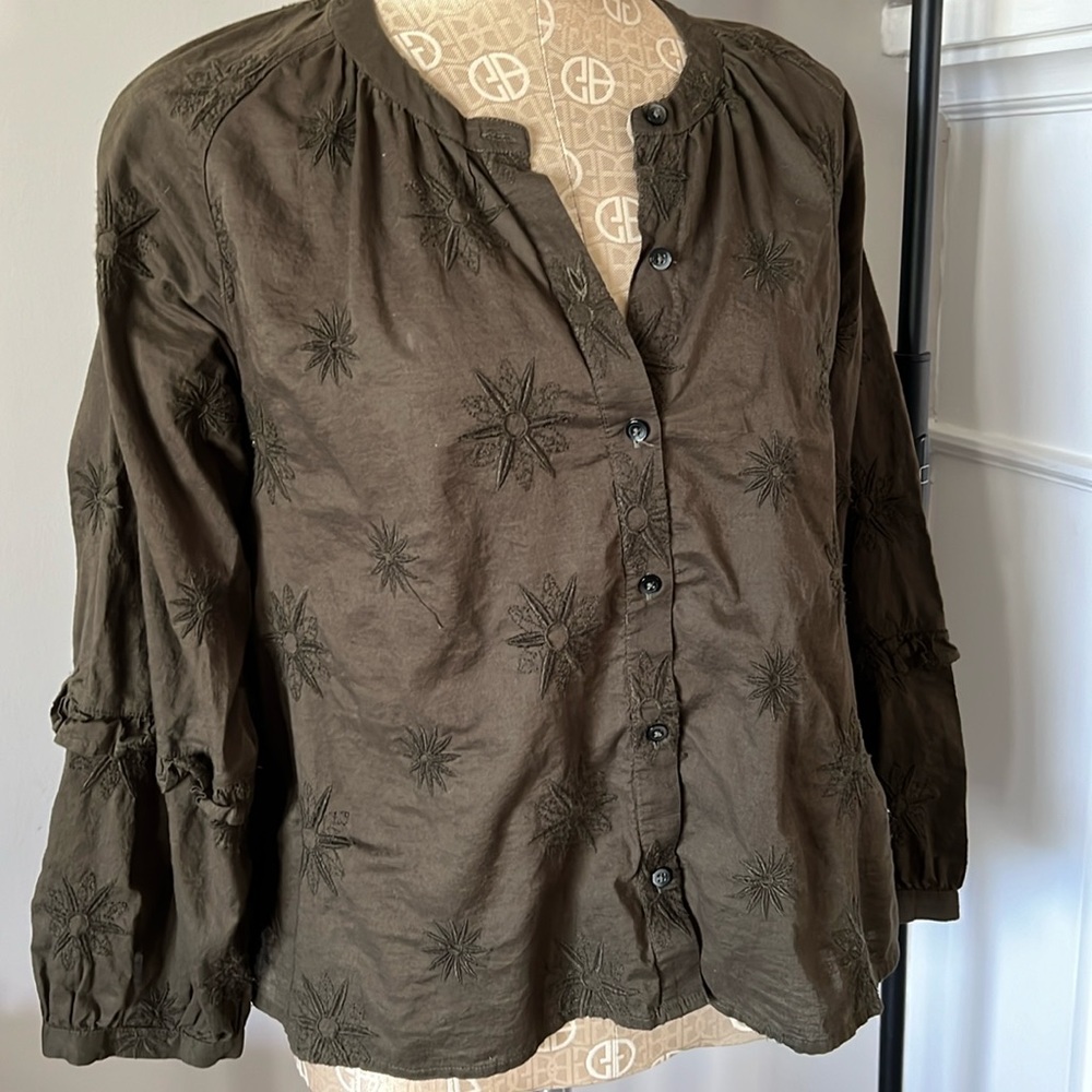 EUC Madewell Bubble-Sleeve in Kale